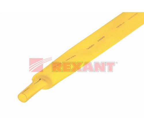 Термоусадка 22,0 / 11,0 мм, желтая (1м)  22-2002  REXANT