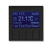 ABB Levit Антрацит / дымчатый чёрный Терморегулятор универсальный программируемый  3292H-A10301 63  2CHH911031A4063  ABB