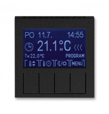 ABB Levit Антрацит / дымчатый чёрный Терморегулятор универсальный программируемый  3292H-A10301 63  2CHH911031A4063  ABB