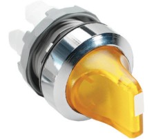 Переключатель M3SS2-21Y (короткая ручка) желтый 3-х позиционныйс подсветкой (только корпус) с возвратом в среднее положение  1SFA611211R2103  ABB