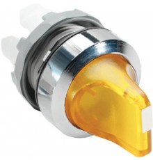 Переключатель M3SS1-21Y (короткая ручка) желтый 3-х позиционныйс подсветкой (только корпус) с фиксацией  1SFA611210R2103  ABB