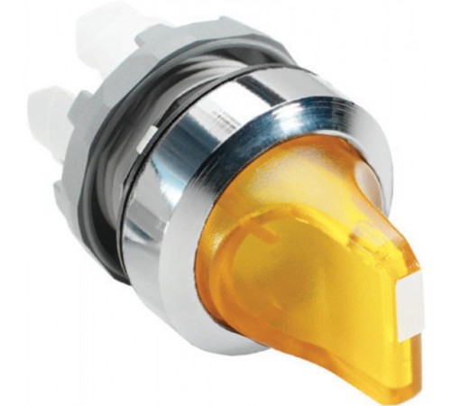 Переключатель M3SS2-21Y (короткая ручка) желтый 3-х позиционныйс подсветкой (только корпус) с возвратом в среднее положение  1SFA611211R2103  ABB