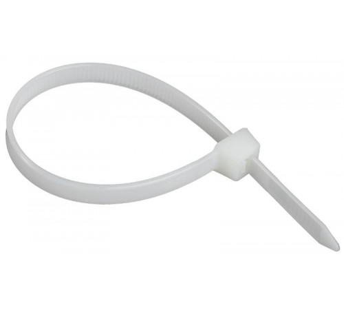 Хомут P6.6 стандартный белый 7,6х200мм  UHH30-D076-200-100-K01  IEK
