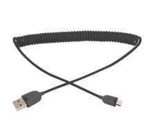 USB кабель универсальный microUSB шнур витой 1,5 м черный  18-4300  REXANT
