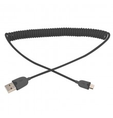 USB кабель универсальный microUSB шнур витой 1,5 м черный  18-4300  REXANT