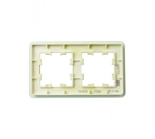 BRITE Рамка 2-ая РУ-2-2-Бр стекло эко грин RE  BR-M22-G-41-K06  IEK