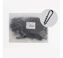 Дюбель-хомут для круглого кабеля (5-10мм), черный (100шт.)  39334  STEKKER