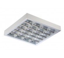 Светильник люминесцентный накладной TL418 W EL 620x620x85мм без ламп IP20 белый  10294  TechnoLux