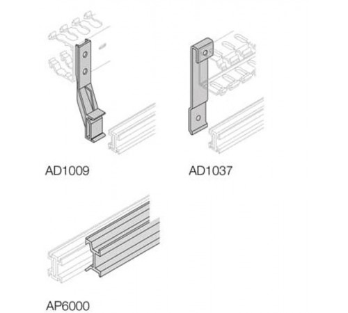 Кронштейн для перф. кабель-канала (4шт)1STQ009164A0000  ABB