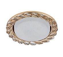 Светильник точечный встраиваемый под лампу DK83 13Вт GX53 золото/прозрачный  Б0020571  ЭРА