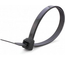 Хомут нейлоновый 2,5x200 мм, d пучка max 50мм, нагрузка 8 кг, черный (100шт в упак)  32776  STEKKER