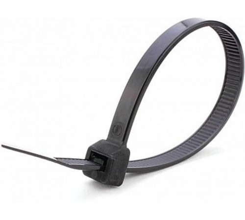 Хомут нейлоновый 2,5x200 мм, d пучка max 50мм, нагрузка 8 кг, черный (100шт в упак)  32776  STEKKER