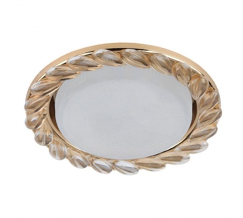 Светильник точечный встраиваемый под лампу DK83 13Вт GX53 золото/прозрачный  Б0020571  ЭРА