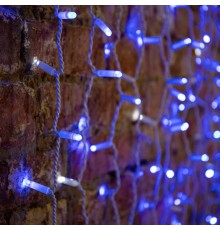 Гирлянда "Светодиодный Дождь" 2х1,5м, эффект мерцания, белый провод, 230 В, диоды СИНИЕ, 360 LED  235-223  NEON-NIGHT