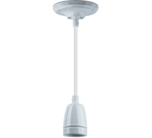 Светильник декоративный подвесной "Авангард" без плафона NEF NIL-SF03-001-E27 60Вт 1м. керам. белый  61528  Navigator