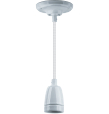 Светильник декоративный подвесной "Авангард" без плафона NEF NIL-SF03-001-E27 60Вт 1м. керам. белый  61528  Navigator