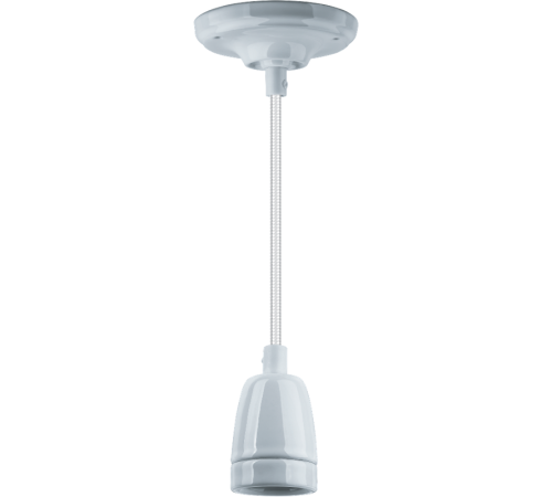 Светильник декоративный подвесной "Авангард" без плафона NEF NIL-SF03-001-E27 60Вт 1м. керам. белый  61528  Navigator
