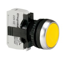 Кнопка с потайным толкателем - Osmoz - в сборе - IP 66 - желтый  023704  Legrand
