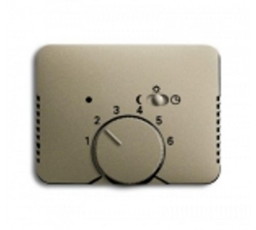 Плата центр. (накладка) для мех. терморегулятора (термостата) 1095 U, 1096 U, серия impuls, цвет шампань-металлик  1710-0-3579   2CKA001710A3579  A