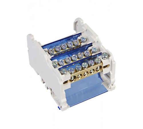 Шины на DIN-рейку в корпусе (кросс-модуль) 3L+PEN 4х7   YND10-4-07-100  IEK