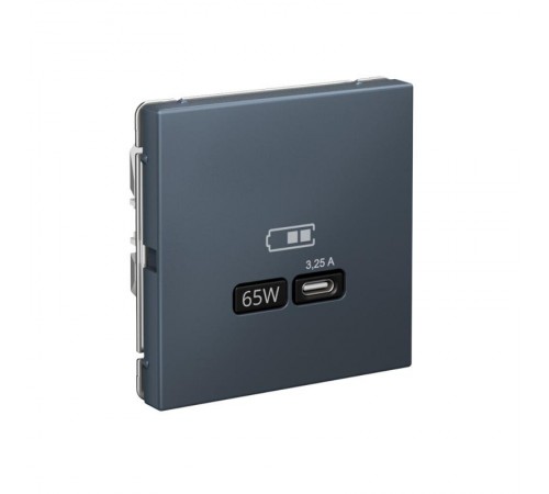 ArtGallery Грифель Розетка USB тип-С 65Вт высокоскор.заряд. QC, PD, механизм  GAL000727  SE