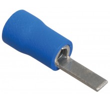 Наконечник плоский штыревой НпИш 1,5-2,5 синий (100шт)   UNL30-L19-A19  IEK