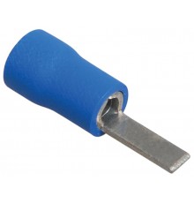 Наконечник плоский штыревой НпИш 1,5-2,5 синий (100шт)   UNL30-L19-A19  IEK