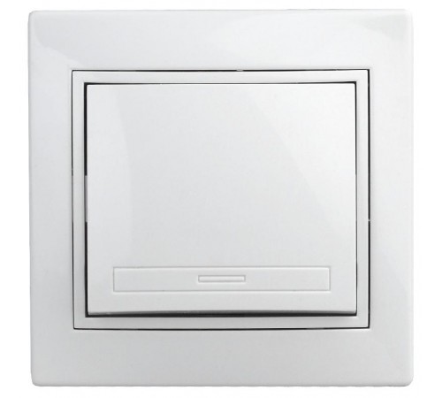 1А-101-01 Intro Выключатель, 10А-250В, СУ, Al+Cu, Plano, белый  Б0038593  Intro