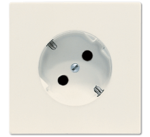 Штепсельная розетка SCHUKO 16A, 250V~ с поворотом на 45°; слоновая кость  LS520-45  Jung