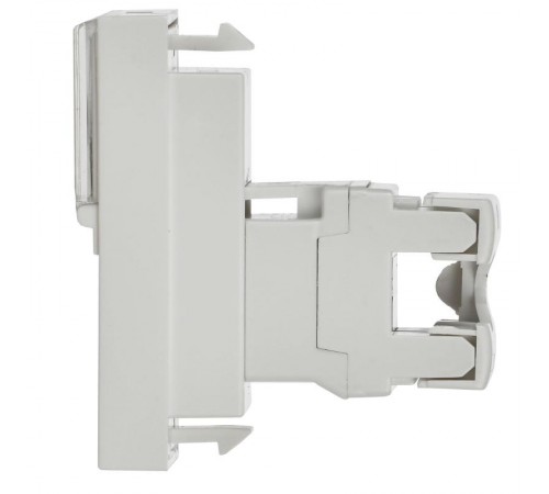 PRIMER РКИ-10-00-П-6 Розетка RJ45 кат.6 (1 модуль) белая  PR-KK40D-RI-0-1-C06U-K01  IEK