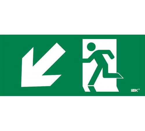 Этикетка самокл. 330х140мм "Фигура/стр. вниз влево"  LPC10-1-33-14-FVNNAL  IEK