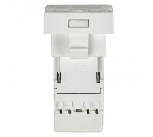 PRIMER РКИ-10-00-П-6 Розетка RJ45 кат.6 (1 модуль) белая  PR-KK40D-RI-0-1-C06U-K01  IEK