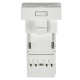 PRIMER РКИ-10-00-П-6 Розетка RJ45 кат.6 (1 модуль) белая  PR-KK40D-RI-0-1-C06U-K01  IEK
