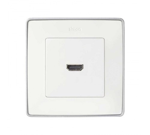Simon 82 Накладка для коннектора HDMI v 1.4, "мама", S82, S82N, S82 Detail, белый  8201094-030  Simon