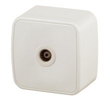 3-301-02 Intro Розетка TV одиночная, IP20, ОУ, Polo, сл.кость  Б0036133  Intro