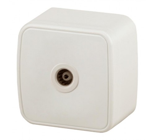 3-301-02 Intro Розетка TV одиночная, IP20, ОУ, Polo, сл.кость  Б0036133  Intro