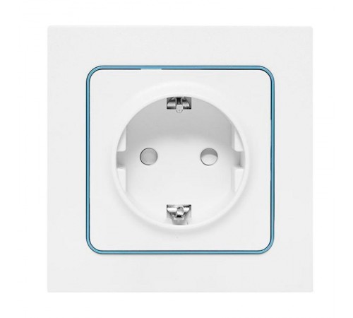 Стокгольм Механизм Розетки 1-местной с/з 16А в/к белый с защ. штор. EKF PROxima  EYR16-028-20  EKF