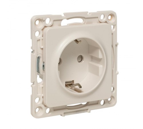 Стокгольм Механизм Розетки 1-местной с/з 16А в/к белый с защ. штор. EKF PROxima  EYR16-028-20  EKF