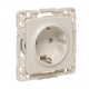 Стокгольм Механизм Розетки 1-местной с/з 16А в/к белый с защ. штор. EKF PROxima  EYR16-028-20  EKF