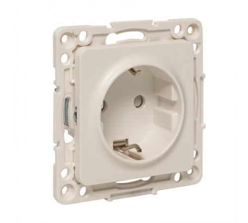 Стокгольм Механизм Розетки 1-местной с/з 16А в/к белый с защ. штор. EKF PROxima  EYR16-028-20  EKF