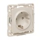 Стокгольм Механизм Розетки 1-местной с/з 16А в/к белый с защ. штор. EKF PROxima  EYR16-028-20  EKF