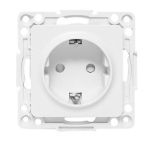 Стокгольм Механизм Розетки 1-местной с/з 16А в/к белый с защ. штор. EKF PROxima  EYR16-028-20  EKF
