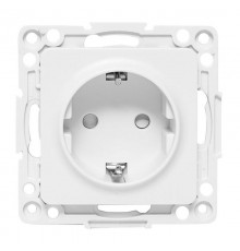 Стокгольм Механизм Розетки 1-местной с/з 16А в/к белый с защ. штор. EKF PROxima  EYR16-028-20  EKF