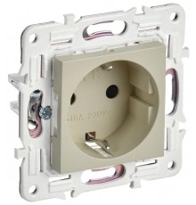 SKANDY Розетка с з/к/ш 16А SK-R04B бежевый  SK-R14-16-K10  IEK