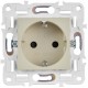 SKANDY Розетка с з/к/ш 16А б/к SK-R06B бежевый  SK-R14-16-1-K10  IEK