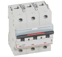 Выключатель автоматический трехполюсный DX3 40A C 36кА (4,5 мод)  410025  Legrand