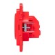 Стокгольм Механизм Розетки 1-местной с/з 16А винтовые клеммы красный с защ. штор.  EYR16-028-30  EKF