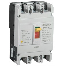 Выкл. авт. ВА66-35 3Р 250А 25кА  SAV30-3-0250-G  GENERICA