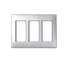 Simon CIMA 500 Рамка с суппортами на 3 модуля 500CIMA, 164х30х220мм, 9мм, алюминий  51010103-033  Simon