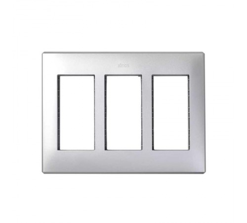 Simon CIMA 500 Рамка с суппортами на 3 модуля 500CIMA, 164х30х220мм, 9мм, алюминий  51010103-033  Simon